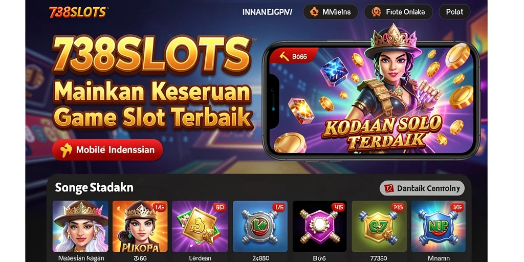 Tampilan gameplay seru dan penuh warna dari 738SLOTS.