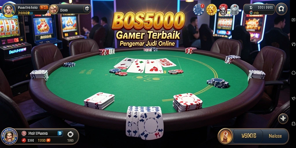 Gameplay Poker yang mendebarkan di BOS5000.