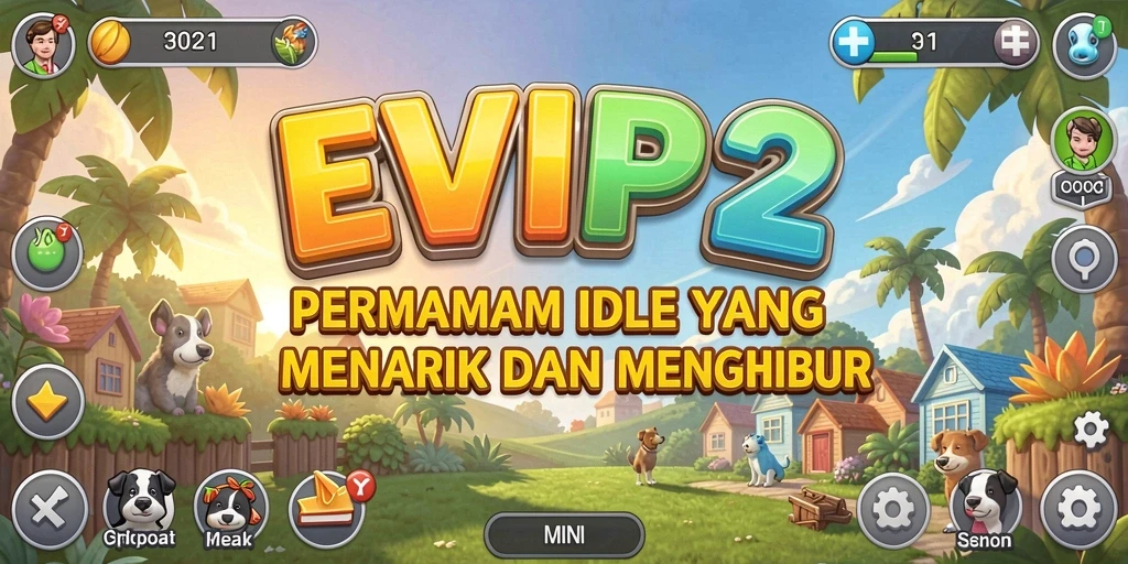 Tampilan gameplay EVIP2 yang mengasyikkan dan penuh warna.