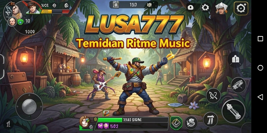 Tampilan gameplay LUSA777 menampilkan serunya bermain musik secara interaktif.