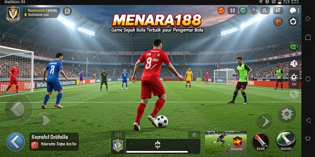 Tampilan menarik dari gameplay MENARA188 yang penuh aksi sepak bola.