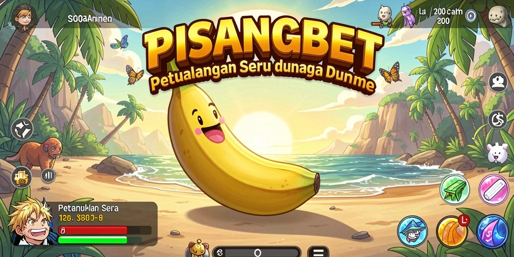 Tampilan gameplay <strong>PISANGBET</strong> yang menarik dengan karakter anime yang kaya warna.