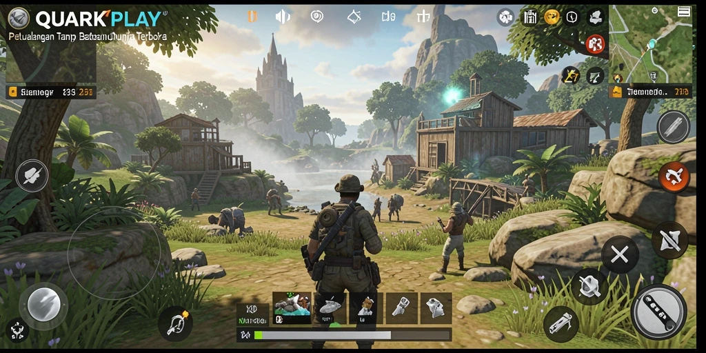 Gameplay menarik dalam dunia terbuka yang luas dan penuh petualangan.