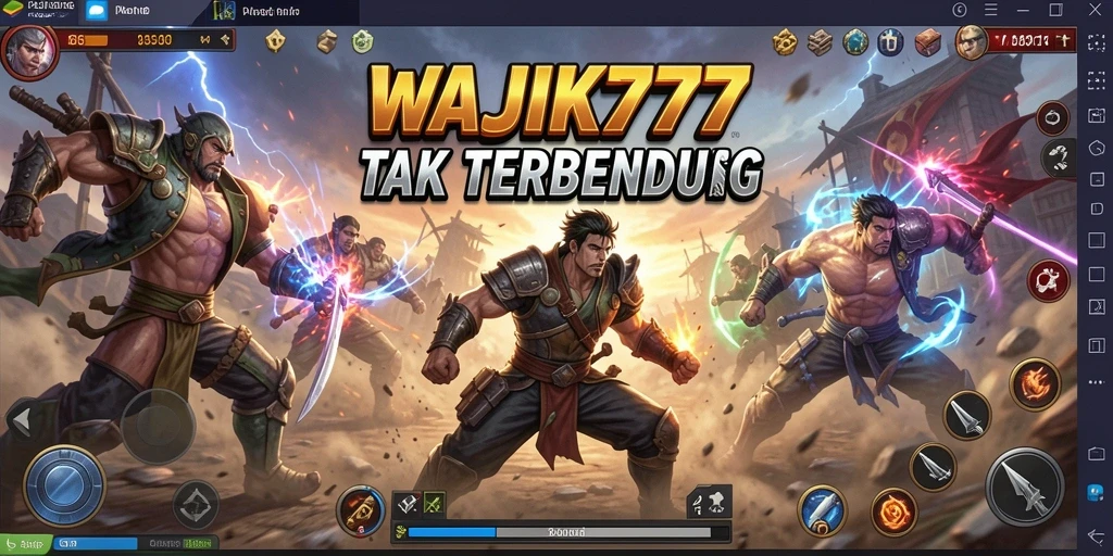 Tampilan pertarungan seru dalam WAJIK777 dengan karakter dinamis.