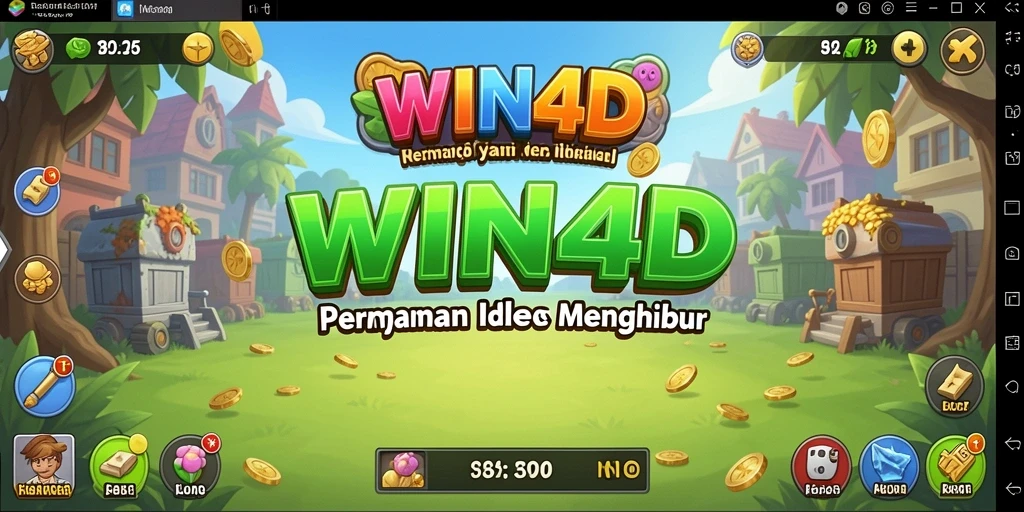 Screenshot gameplay WIN4D menampilkan karakter sedang beraksi.