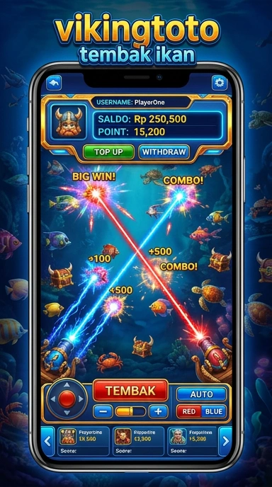 Tampilan aplikasi vikingtoto di perangkat Android.